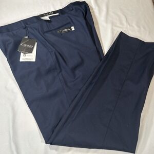Lauren Ralph Lauren Classic Fit Suit Trouser Mens 38 x 32 Navy Blue Ultra Flex